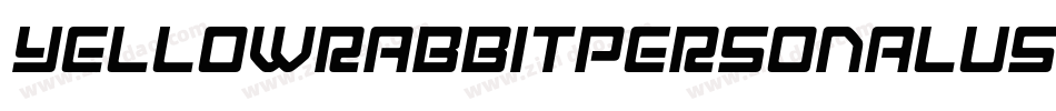 YellowrabbitPersonaluse-qZYyd字体转换