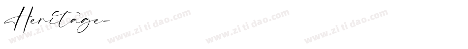 Heritage字体转换