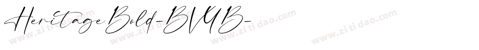 HeritageBold-BVYB字体转换