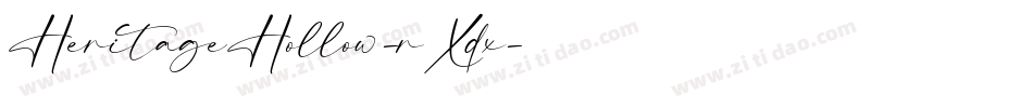HeritageHollow-rXdx字体转换