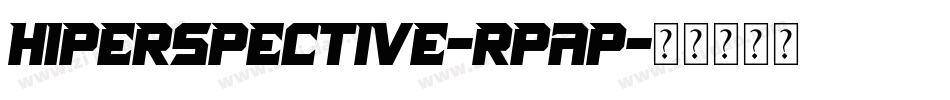 HiPerspective-rpap字体转换