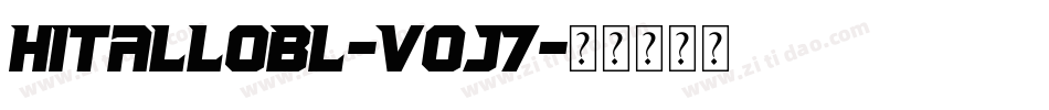 HiTallObl-vOJ7字体转换