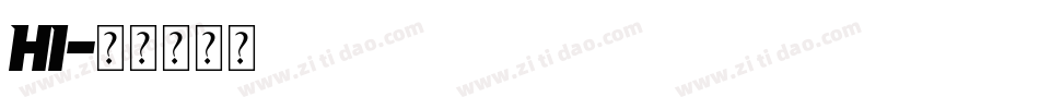 hi字体转换