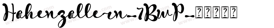 Hohenzollern-7BwP字体转换