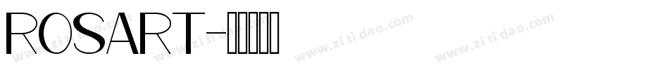ROSART字体转换