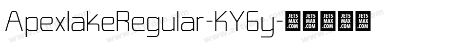 ApexlakeRegular-KYGy字体转换