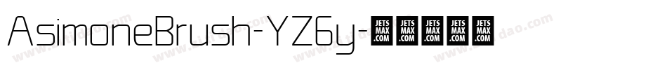 AsimoneBrush-YZGy字体转换