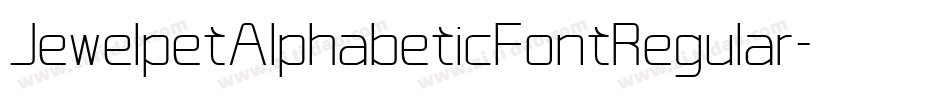 JewelpetAlphabeticFontRegular-35Gy字体转换