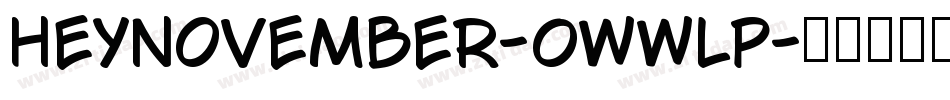 HeyNovember-0WWlP字体转换