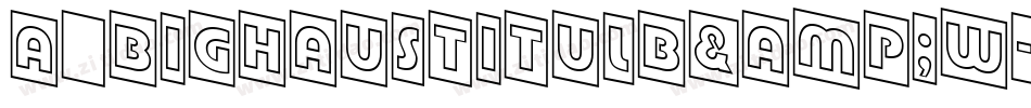 a_BighausTitulB&W字体转换