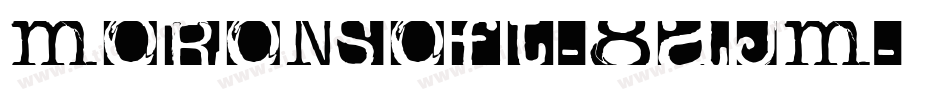 Moronsoft-8ajM字体转换