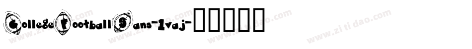 CollegeFootballSans-1vaj字体转换