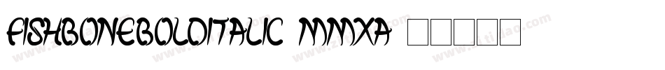 FishBoneBoldItalic-mMXa字体转换