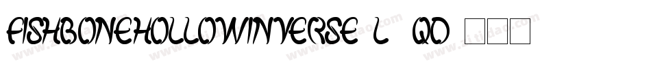 FishBoneHollowInverse-L1qD字体转换