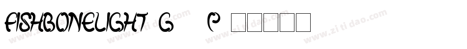 FishBoneLight-g13P字体转换