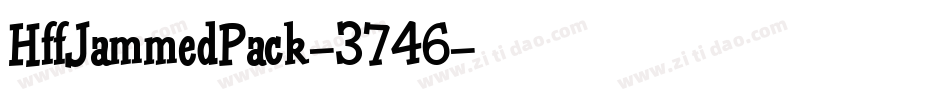 HffJammedPack-3746字体转换