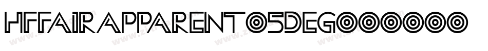 HffAirApparent-5deG字体转换