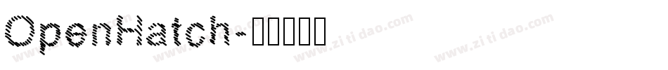 OpenHatch字体转换