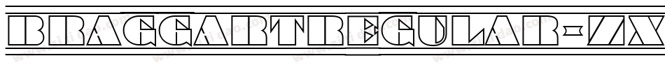 BraggartRegular-ZXdB字体转换