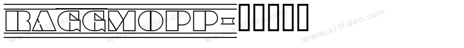 RAGGMOPP字体转换