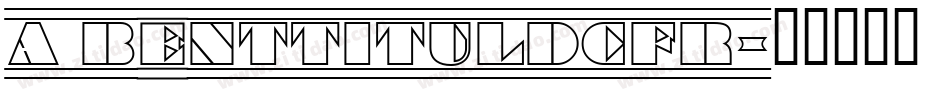 a_BentTitulDcFr字体转换