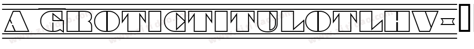 a_GroticTitulOtlHv字体转换