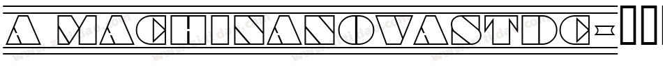 a_MachinaNovaStDc字体转换