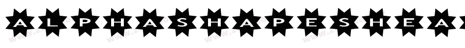AlphashapesHearts2B-rxOK字体转换