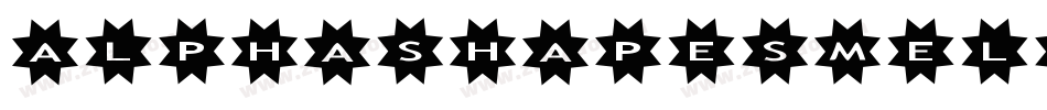 AlphashapesMeltdownsReverse-1DJM字体转换