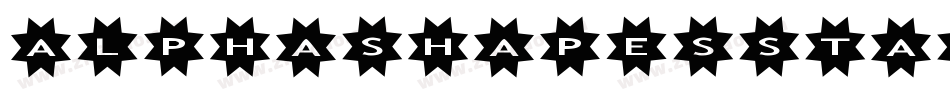 AlphashapesStars3-99rZ字体转换