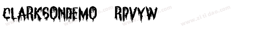 Clarksondemo-RpvYW字体转换
