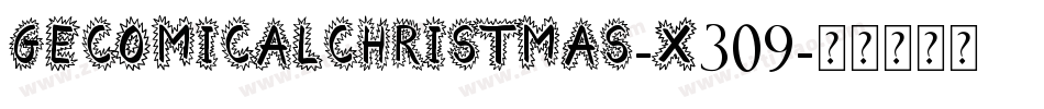 GeComicalChristmas-X309字体转换