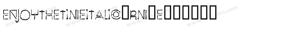 EnjoyTheTimeItalic-RM9E字体转换