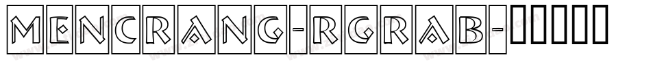 Mencrang-rgrAB字体转换