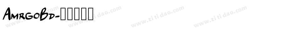 AmrgoBd字体转换