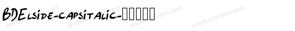 BDElside-capsitalic字体转换