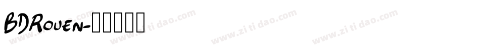 BDRouen字体转换
