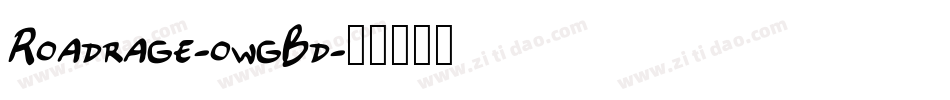 Roadrage-owgBd字体转换