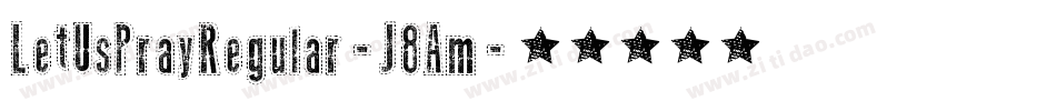 LetUsPrayRegular-J8Am字体转换