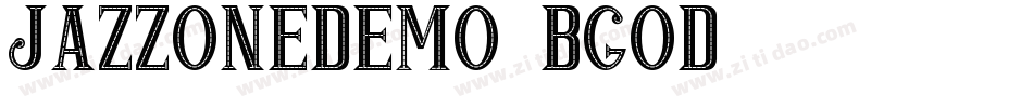 JazzOneDemo-4BgOD字体转换