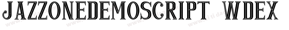JazzOneDemoScript-0WdeX字体转换
