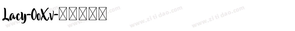 Lacy-0oXv字体转换