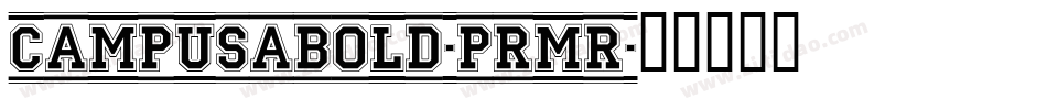 CampusABold-prMR字体转换