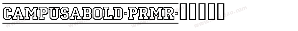 CampusABold-prMR字体转换