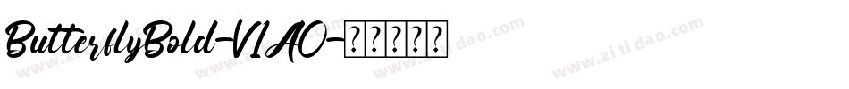 ButterflyBold-V1A0字体转换