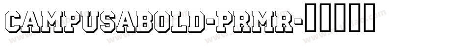 CampusABold-prMR字体转换
