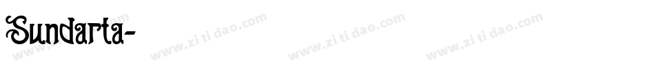 Sundarta字体转换