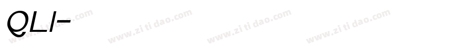 QLI字体转换