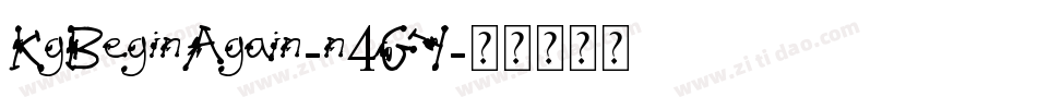 KgBeginAgain-n4GY字体转换