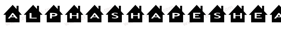 AlphashapesHearts2B-rxOK字体转换